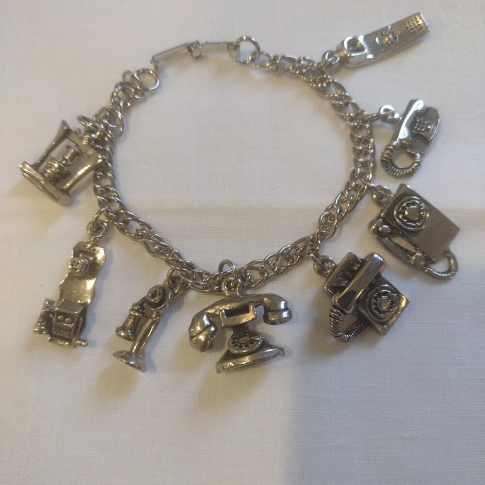 History of the Telephone Charm Bracelet